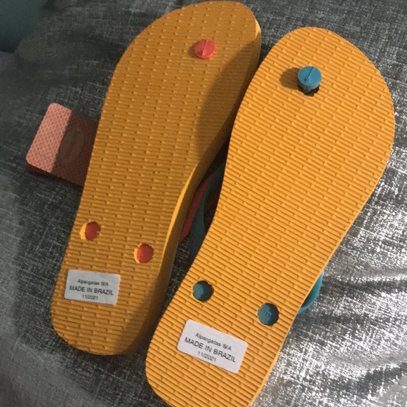 havaianas Farm Tropical Fruit/Orange Citrus Sandals NWT Size 9-10 - Picture 9 of 12